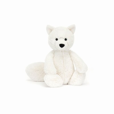 Jellycat Bashful Arctic Fox USA | 89502PESJ